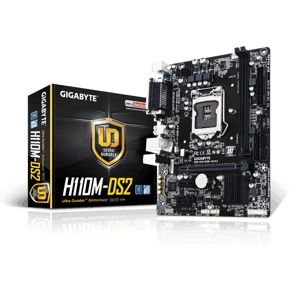 [RẺ VÔ ĐỊCH] MAIN GIGA H110M-DS2 CÓ FE ĐẦY ĐỦ+ tặng keo tản nhiệt